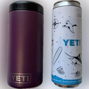 YETI purple slim can colster